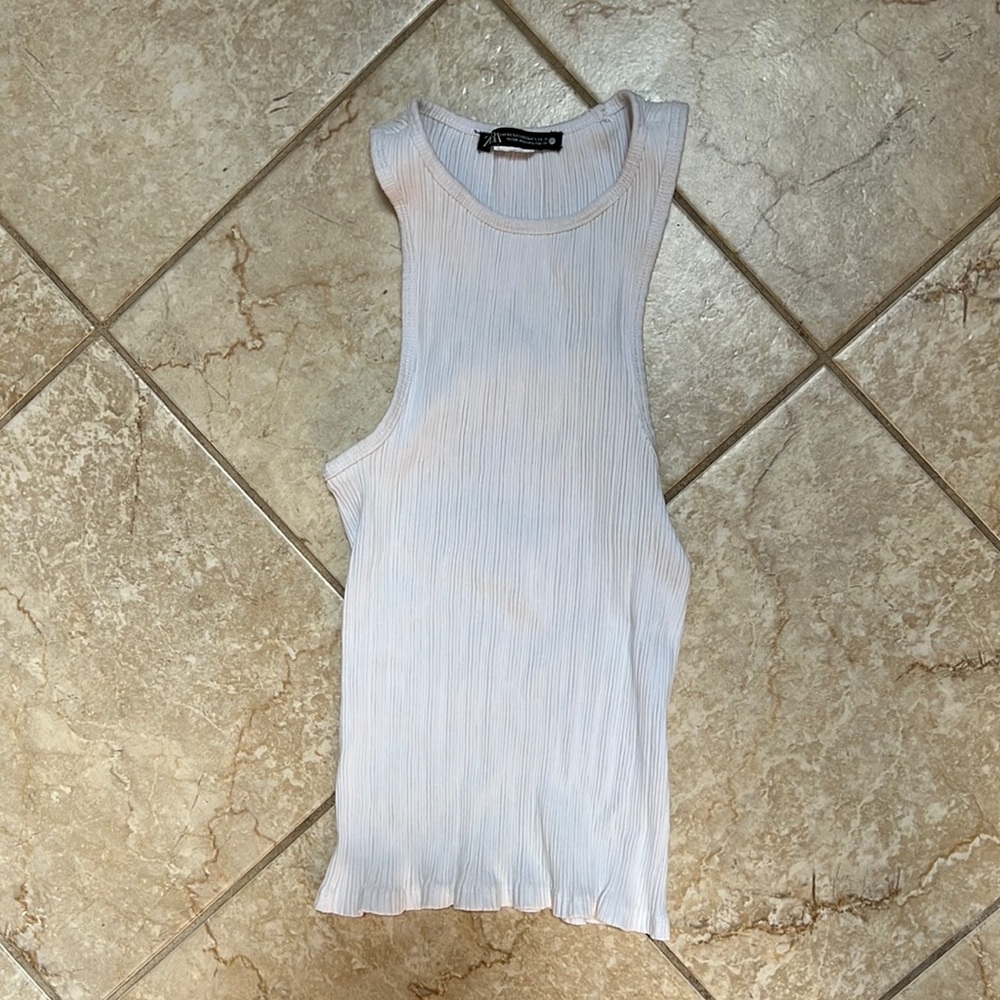 Zara white tank